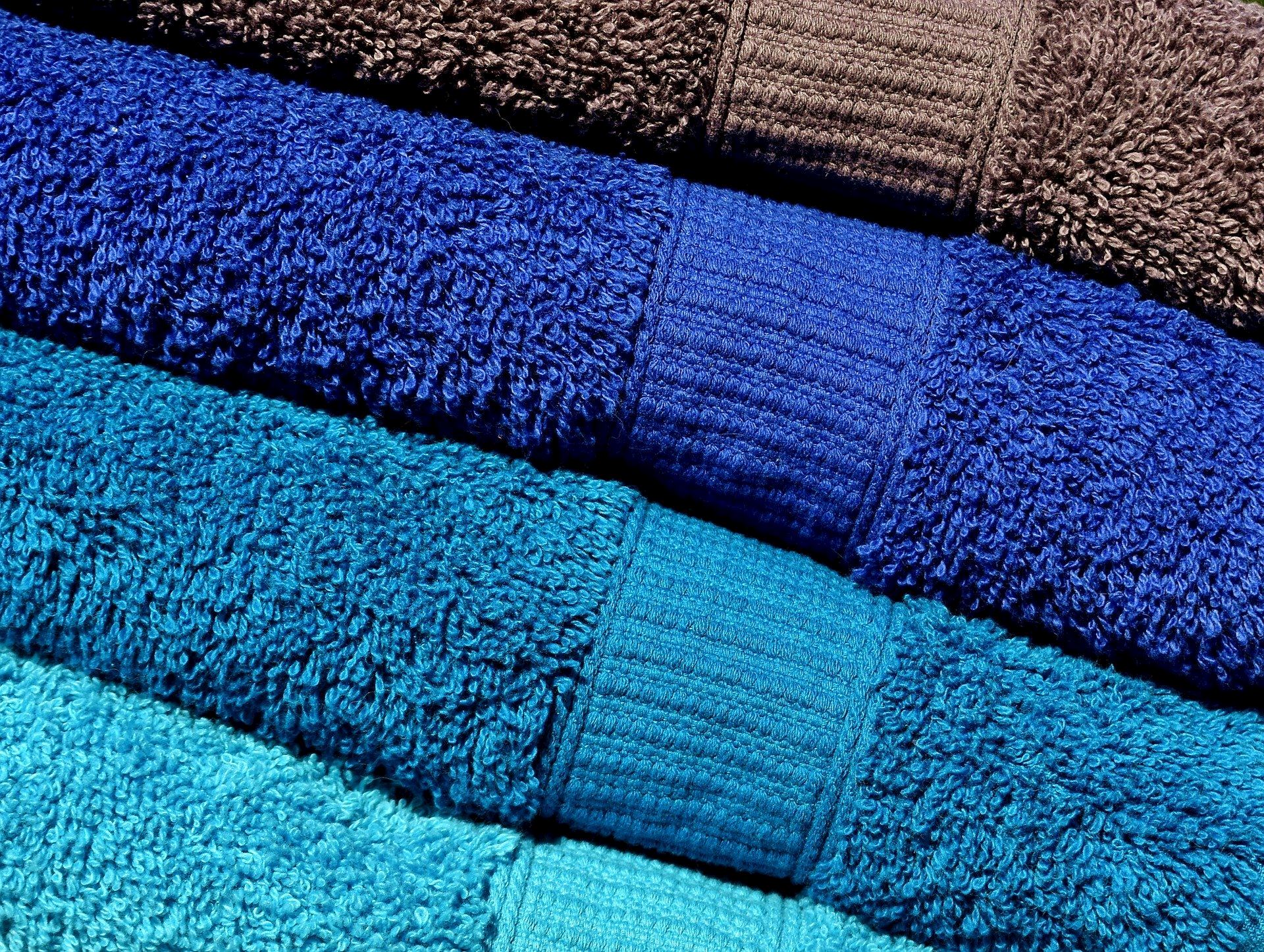 Blue towels